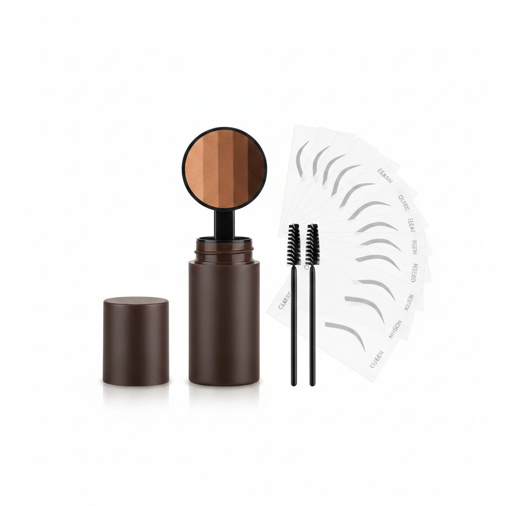 eyebrow stamp kit product photo on white background