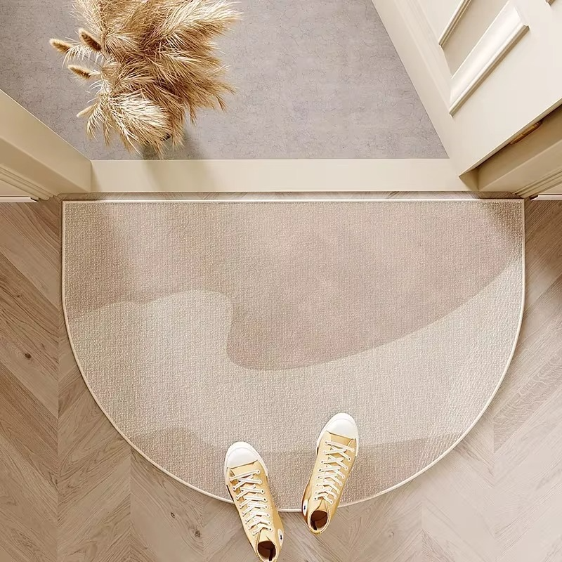 Front Door Mat Welcome Mat Door Mat Semicircle Non-Slip Geometric - Image 5