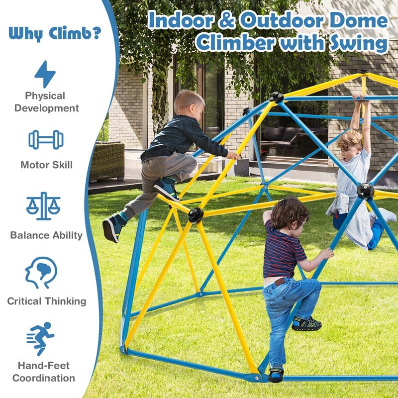 Geometric Dome Climber Climbing Backyard Jungle Gym Swing - Image 4