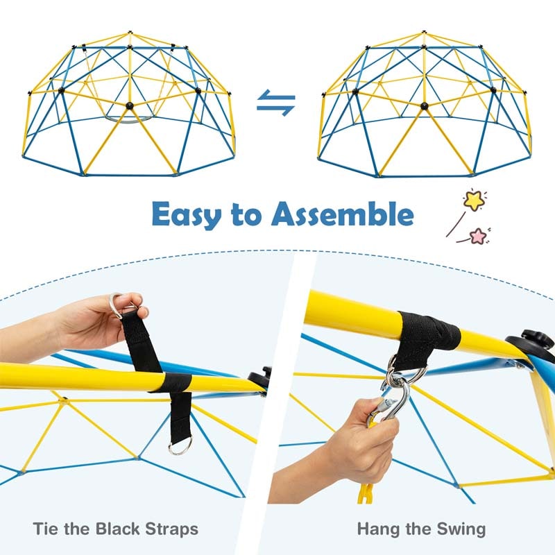 Geometric Dome Climber Climbing Backyard Jungle Gym Swing - Image 7