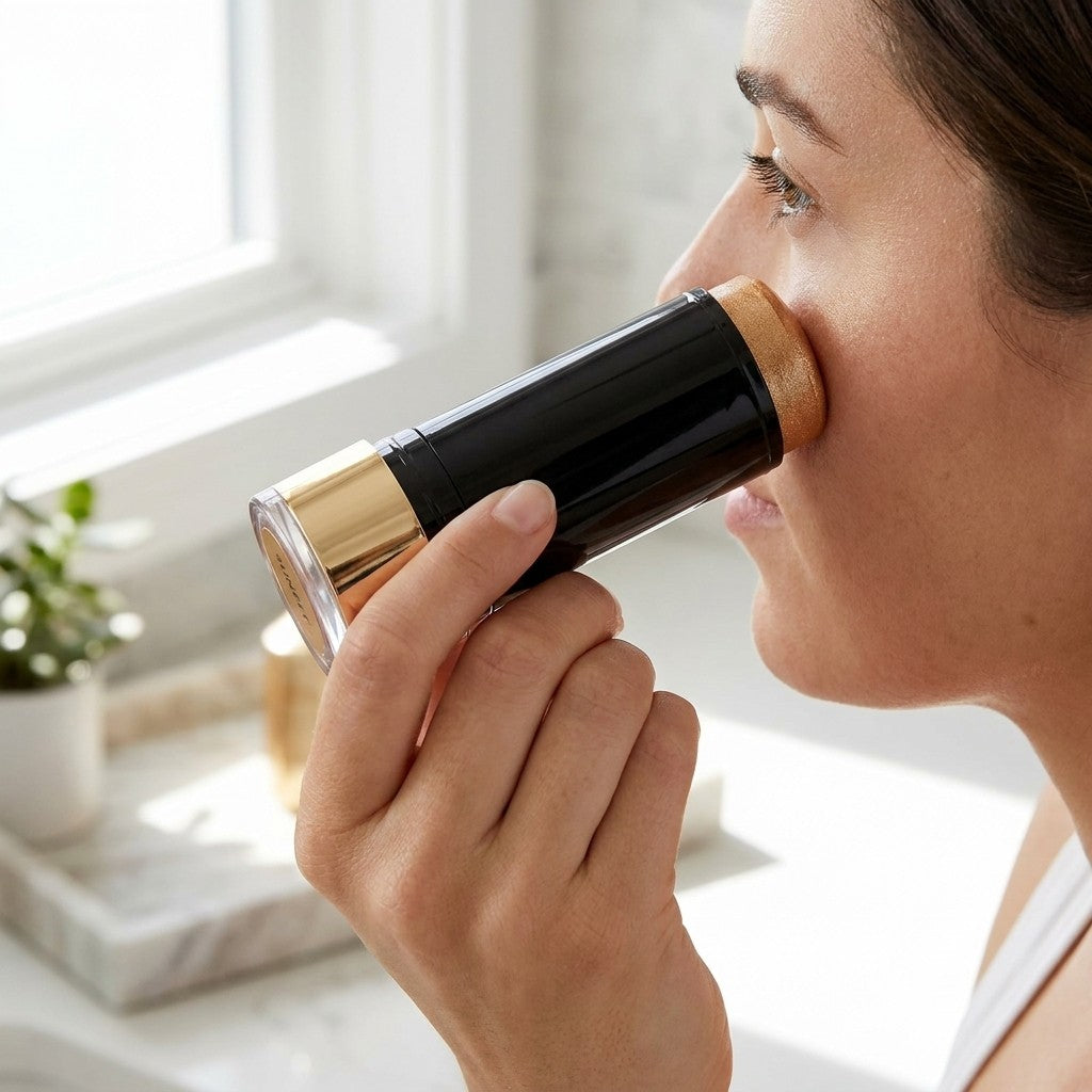 shimmer glow stick in use, lifestyle scene