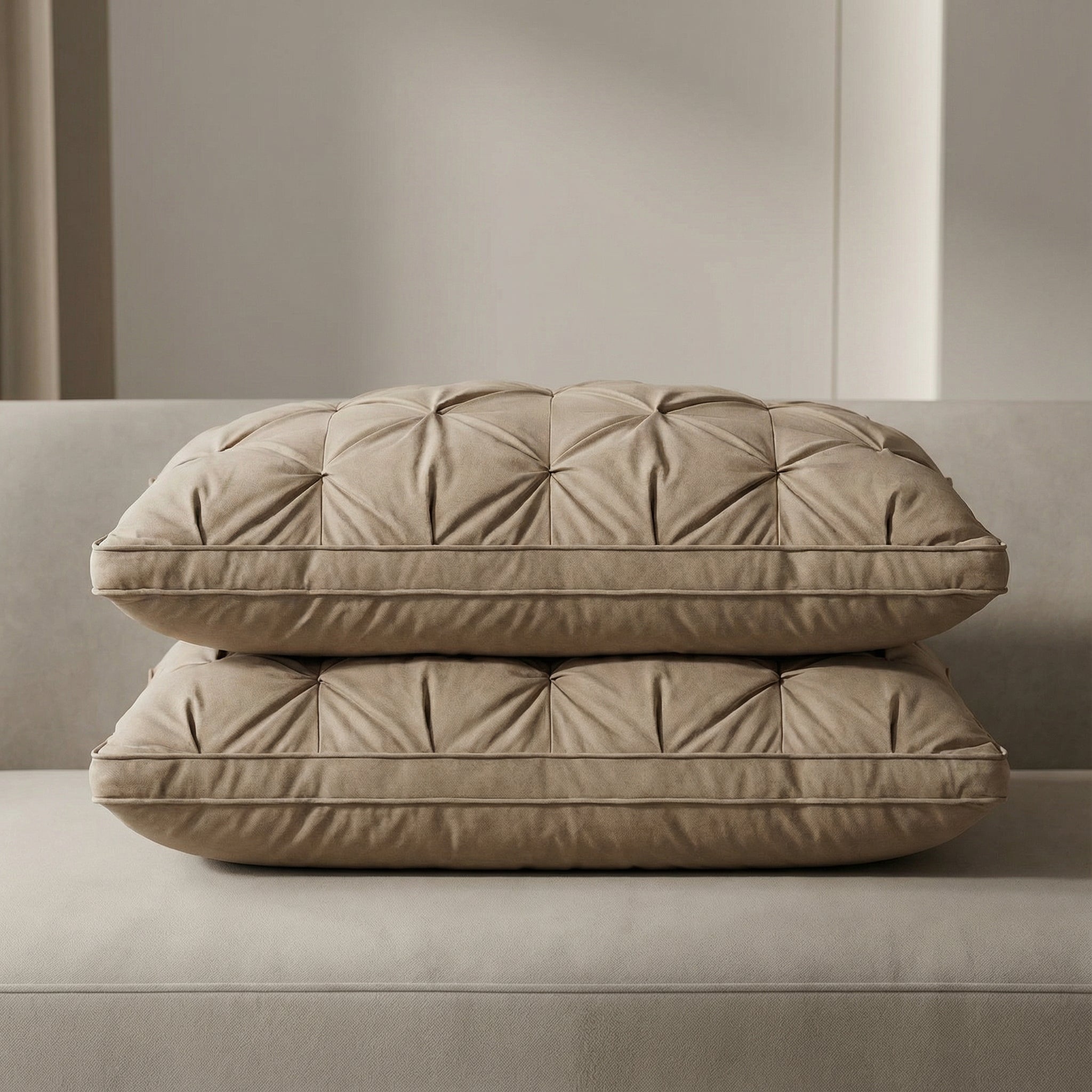 Goose Down Pillow Hotel Quality Goose Feather Bed Pillow Cotton - Image 5