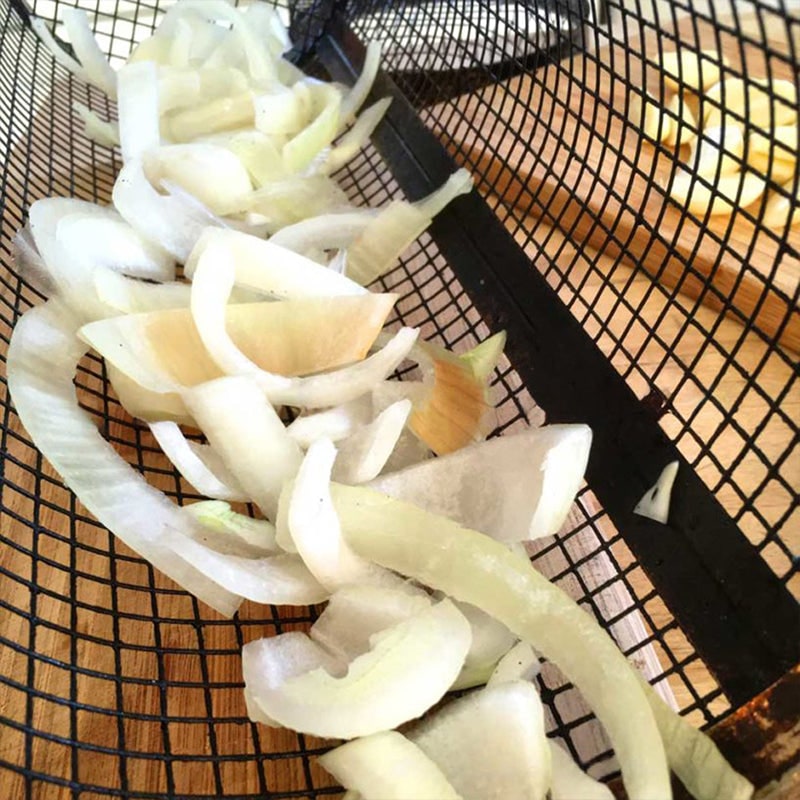 Grill Basket for Vegetables Stainless Steel Grilling Mesh Cylinder - Image 11