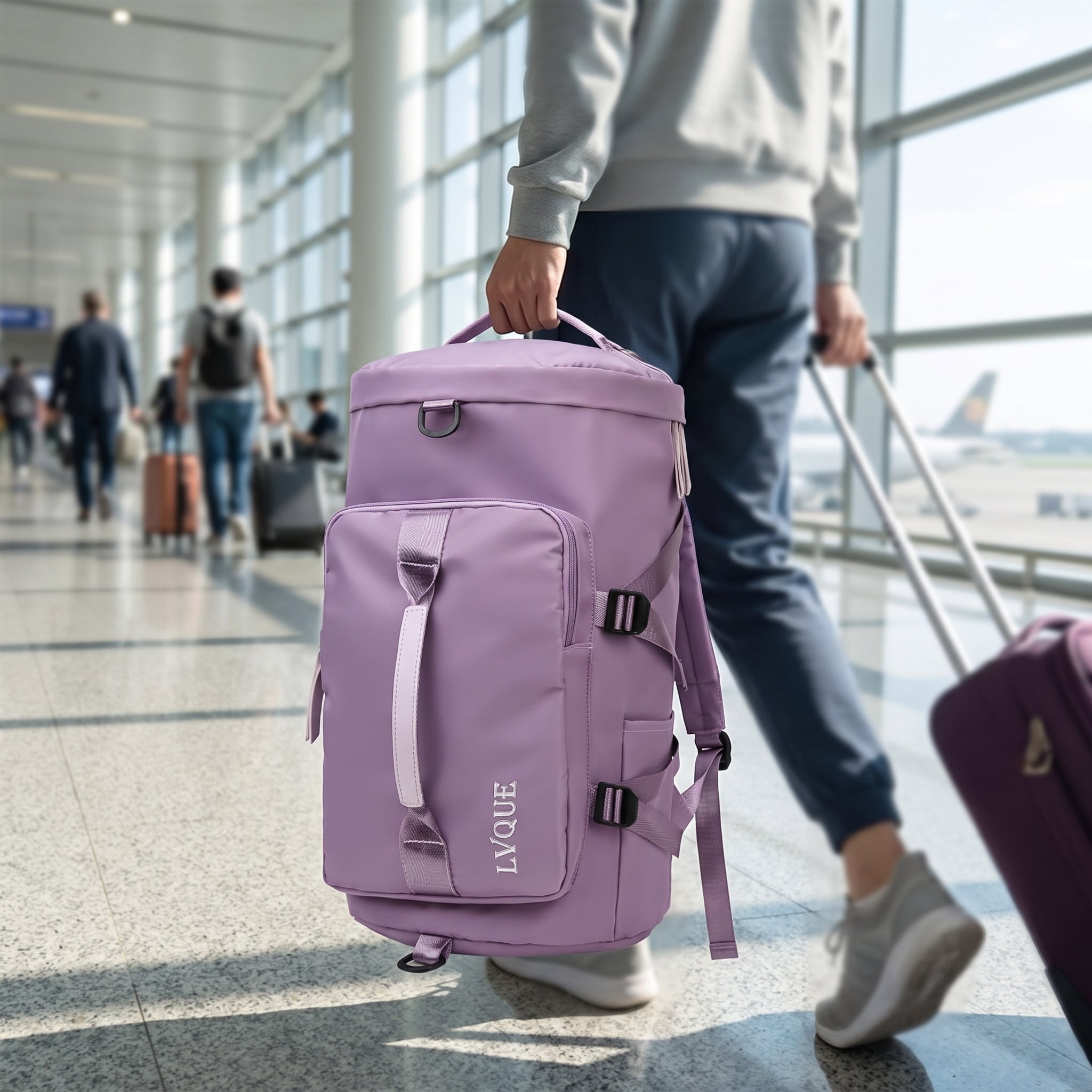 Travel Bag Backpack Gym Duffel Sport - in-use