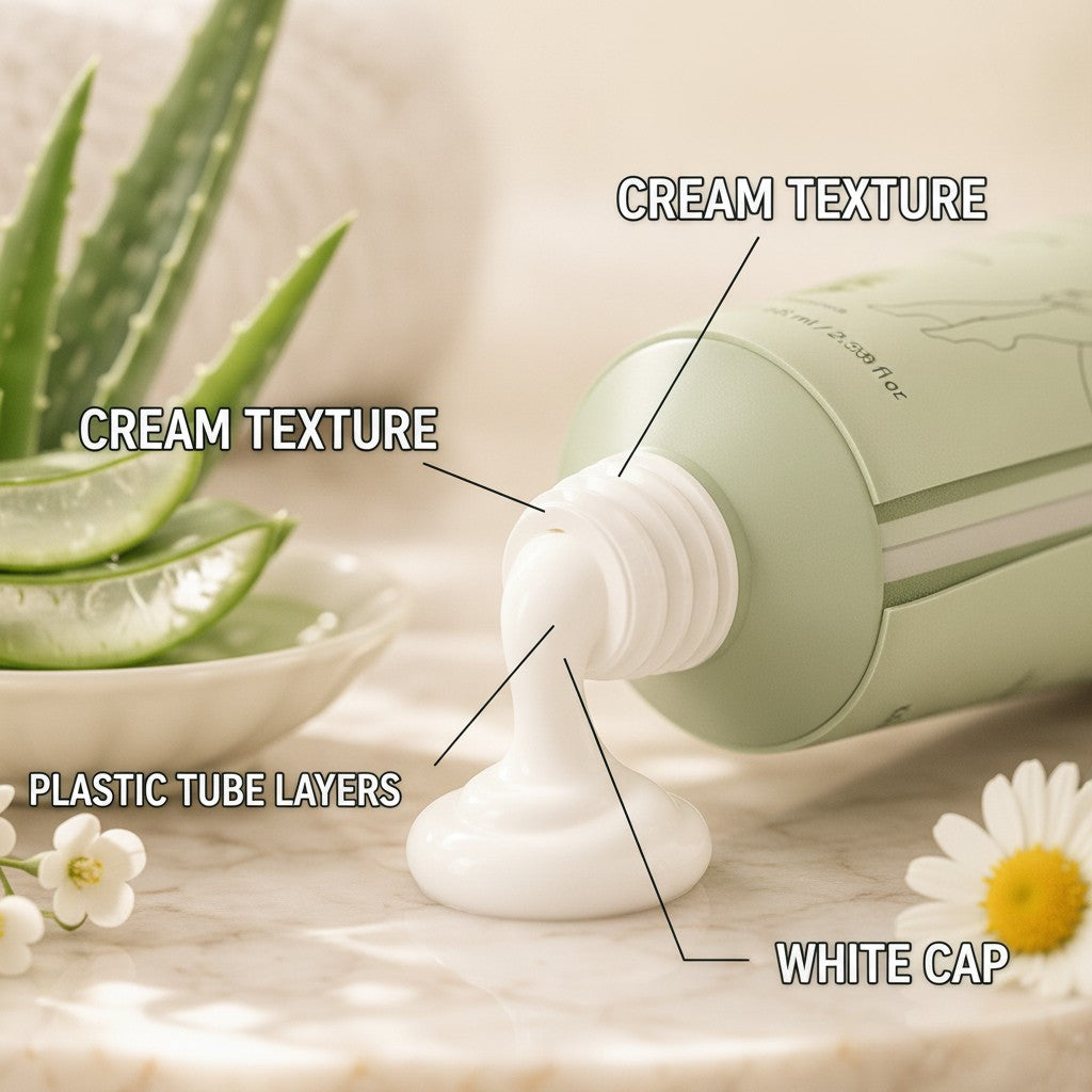 hair removal cream close-up construction and materials