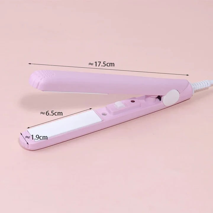 Hair Styler Ceramic Hair Straightener Travel Curling Iron Mini Size - Image 5