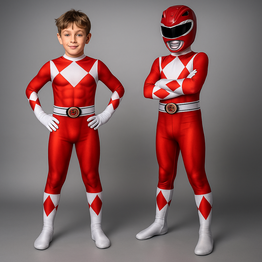 Halloween Costume color heroes Costume Superhero Childrens Jumpsuit - Image 1