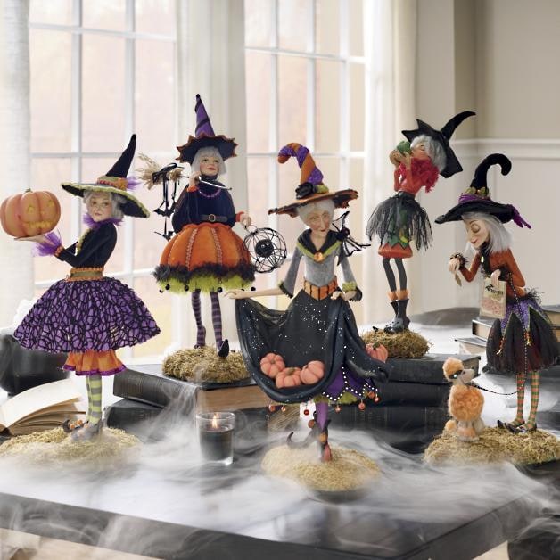 Halloween Figurine Witch Decor Multicolor Indoor Decorative Resin Figure - Image 3