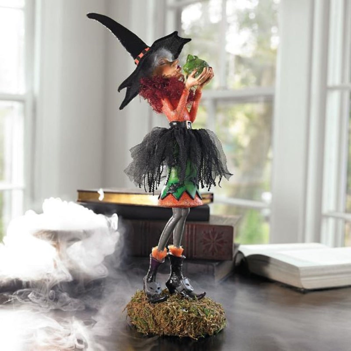 Halloween Figurine Witch Decor Multicolor Indoor Decorative Resin Figure - Image 12