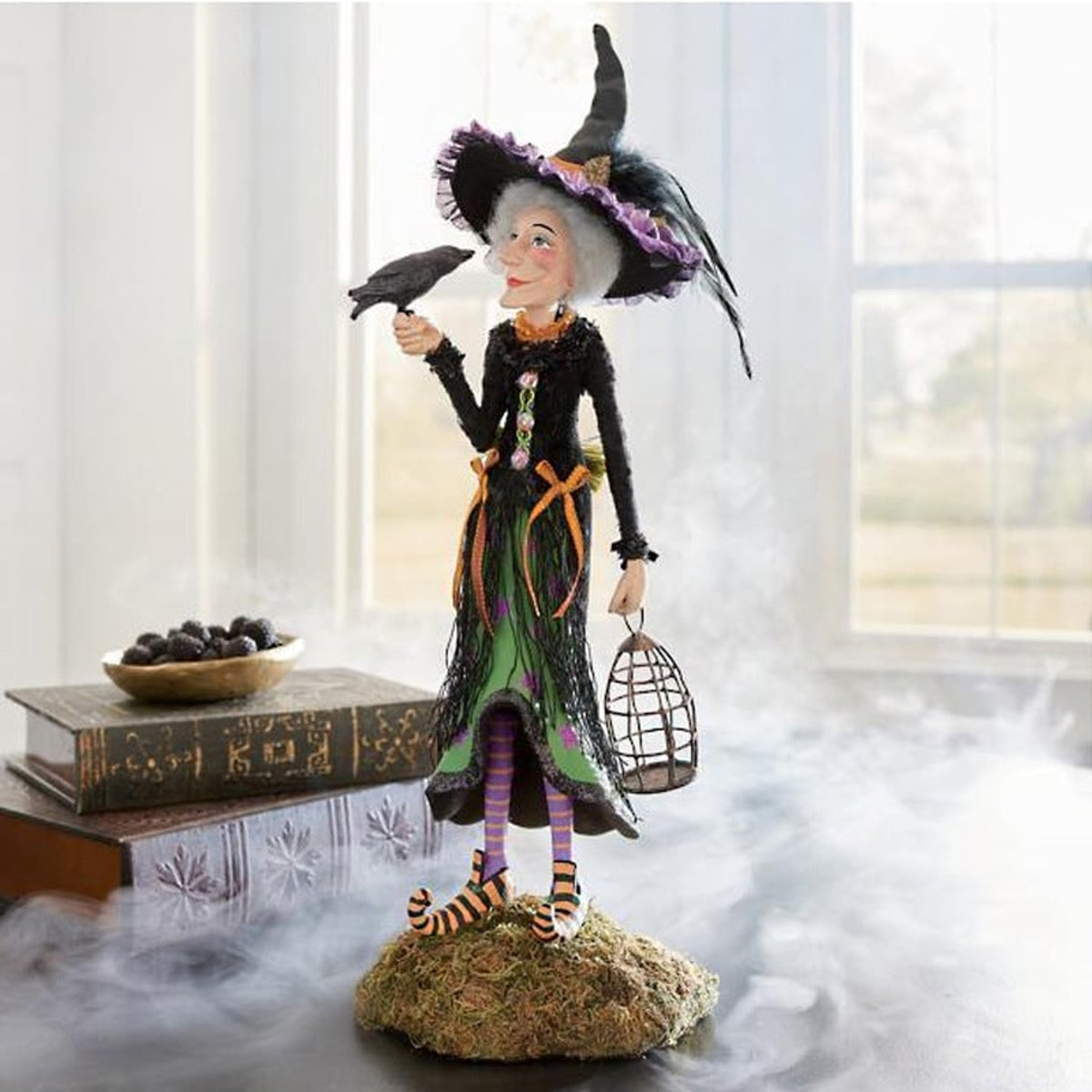 Halloween Figurine Witch Decor Multicolor Indoor Decorative Resin Figure - Image 13