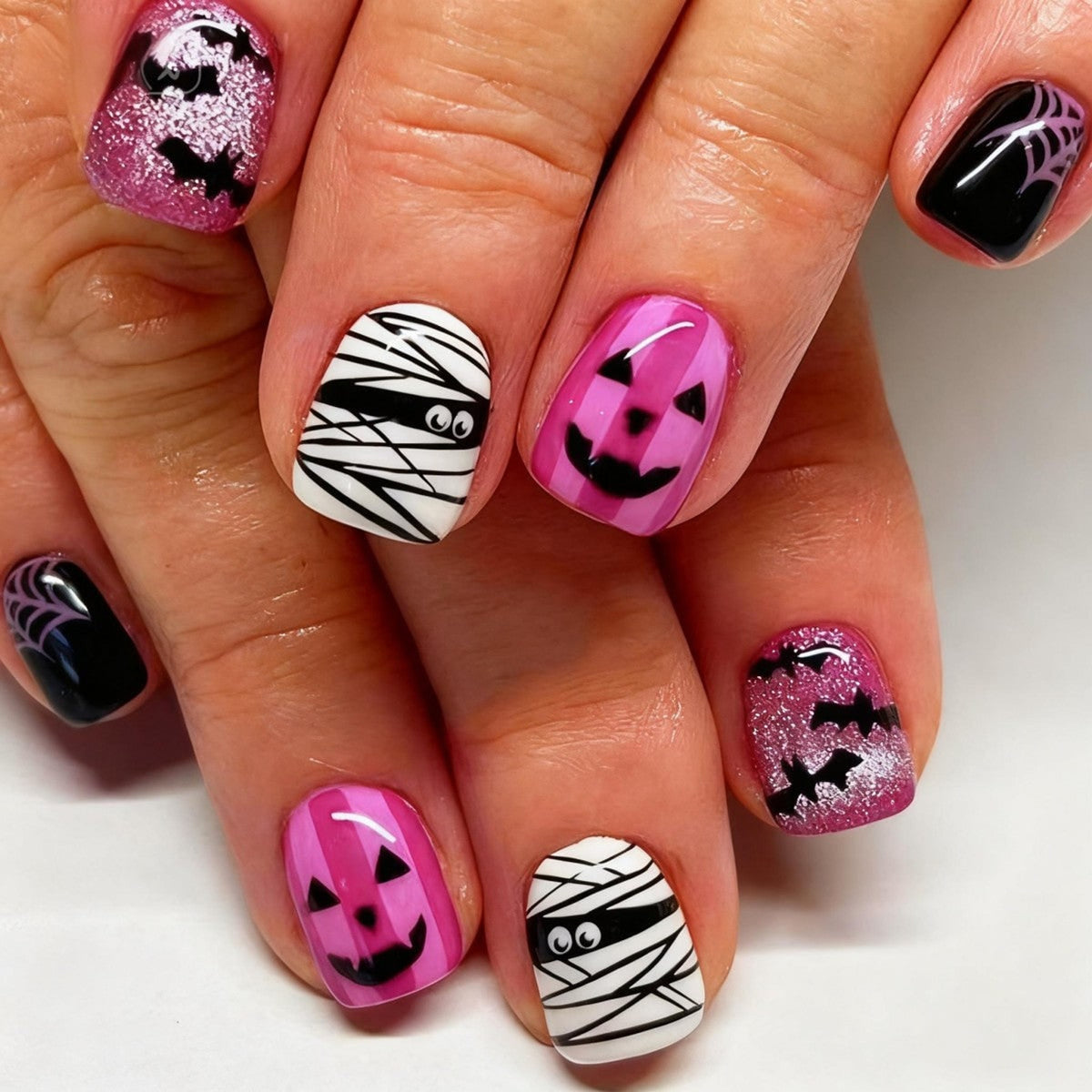 Halloween Press On Nails Kreatives Halloween-Nagelset Karnz - Image 4