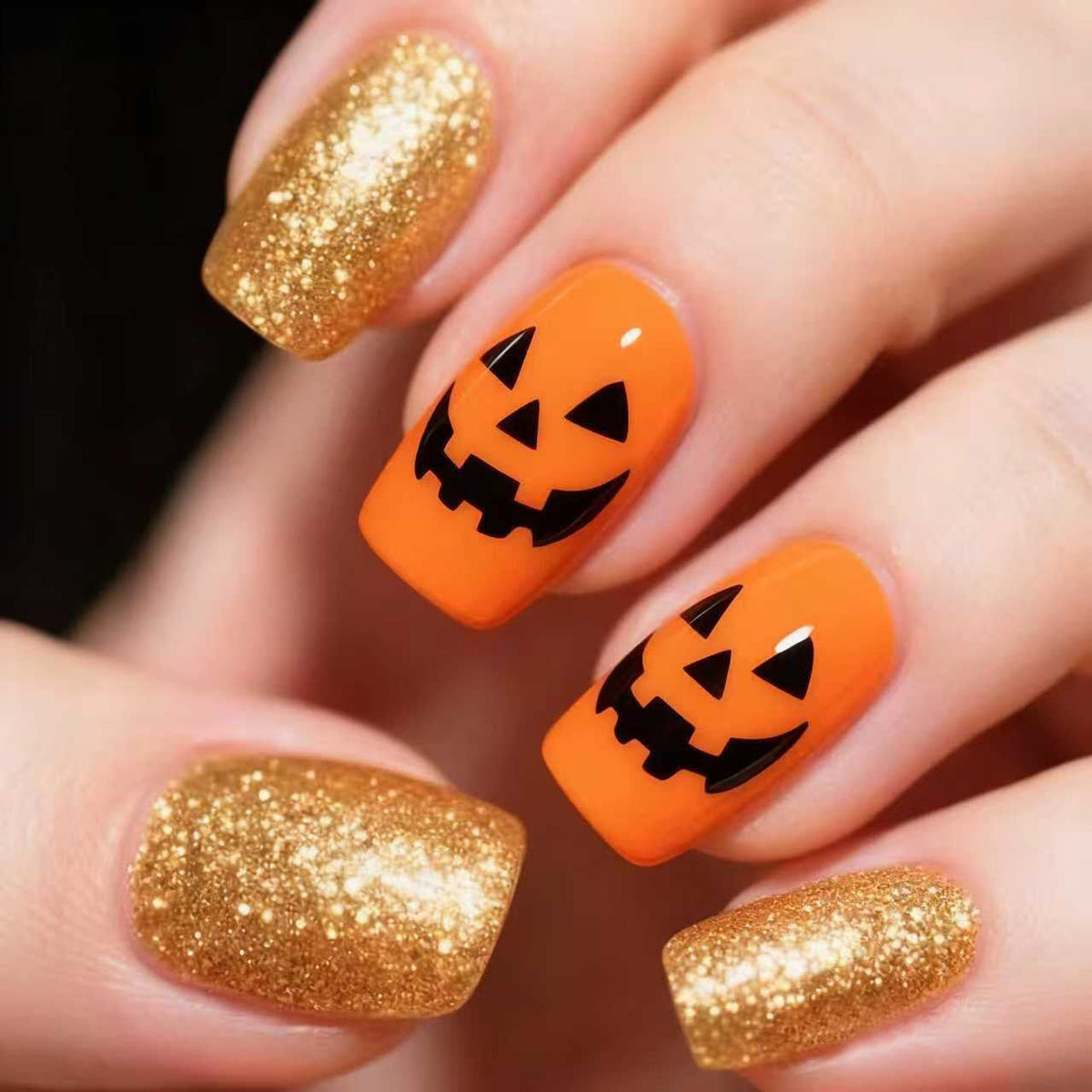 Halloween Press On Nails Kreatives Kunstnagelset Karnz - Image 1