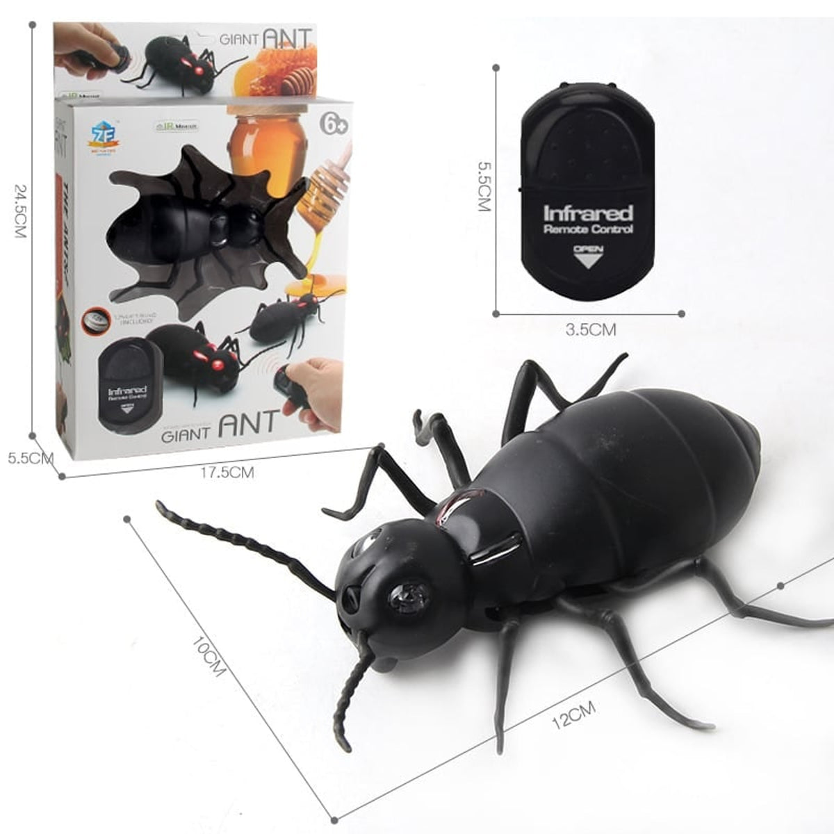 Halloween Remote Control Insect Toy With Glowing Red Eyes And Realistic Crawl - Image 1