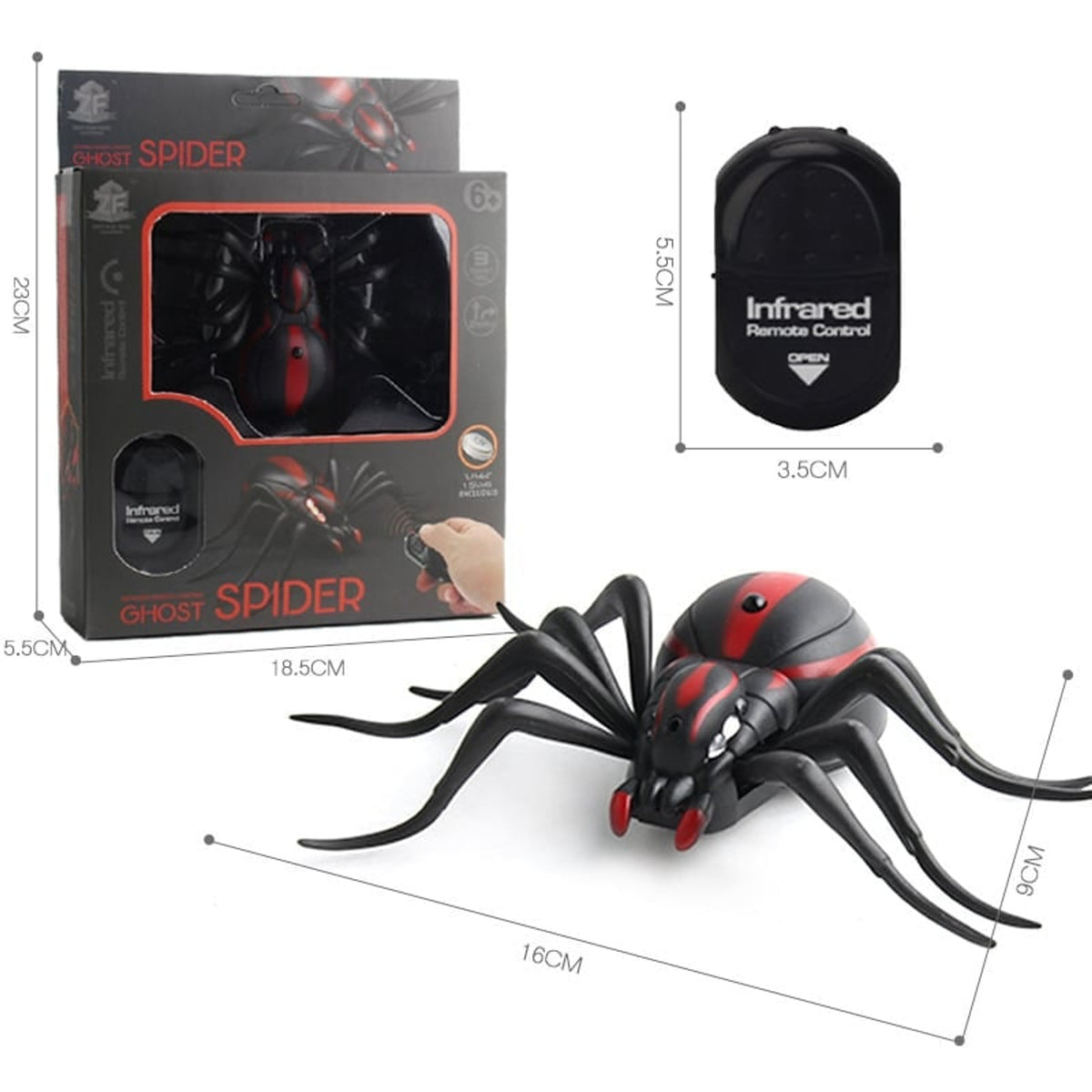 Halloween Remote Control Insect Toy With Glowing Red Eyes And Realistic Crawl - Image 7
