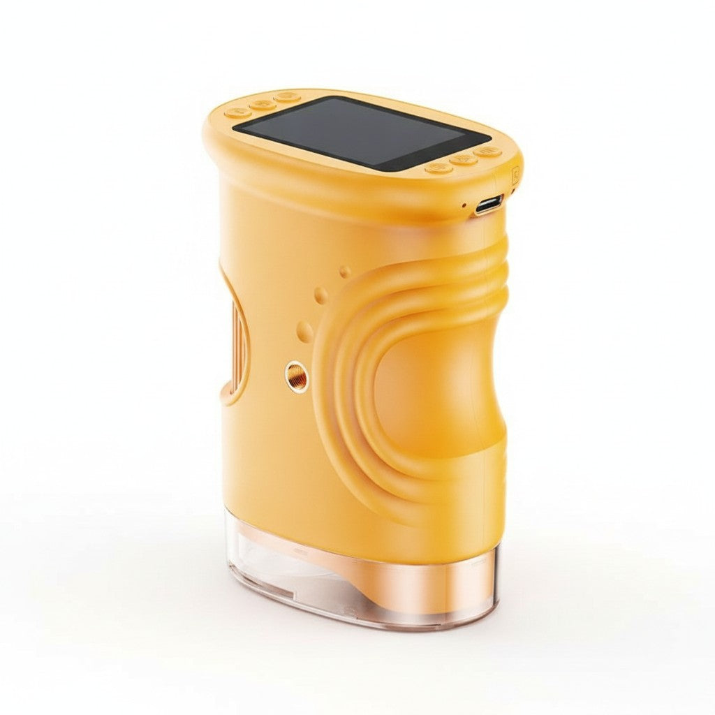 handheld digital microscope product photo on white background