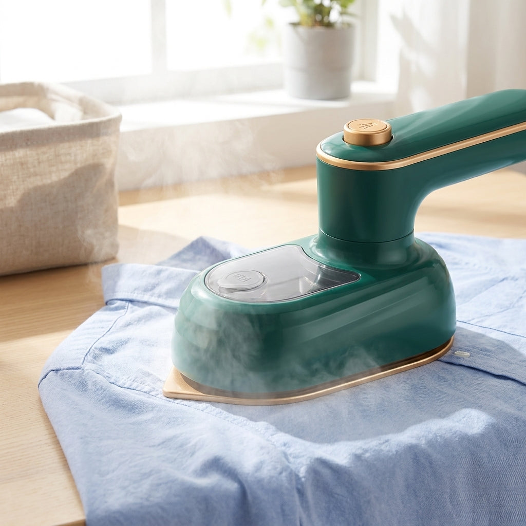 Handheld Steam Iron Compact Portable Garment Steamer Flat Soleplate - Image 2
