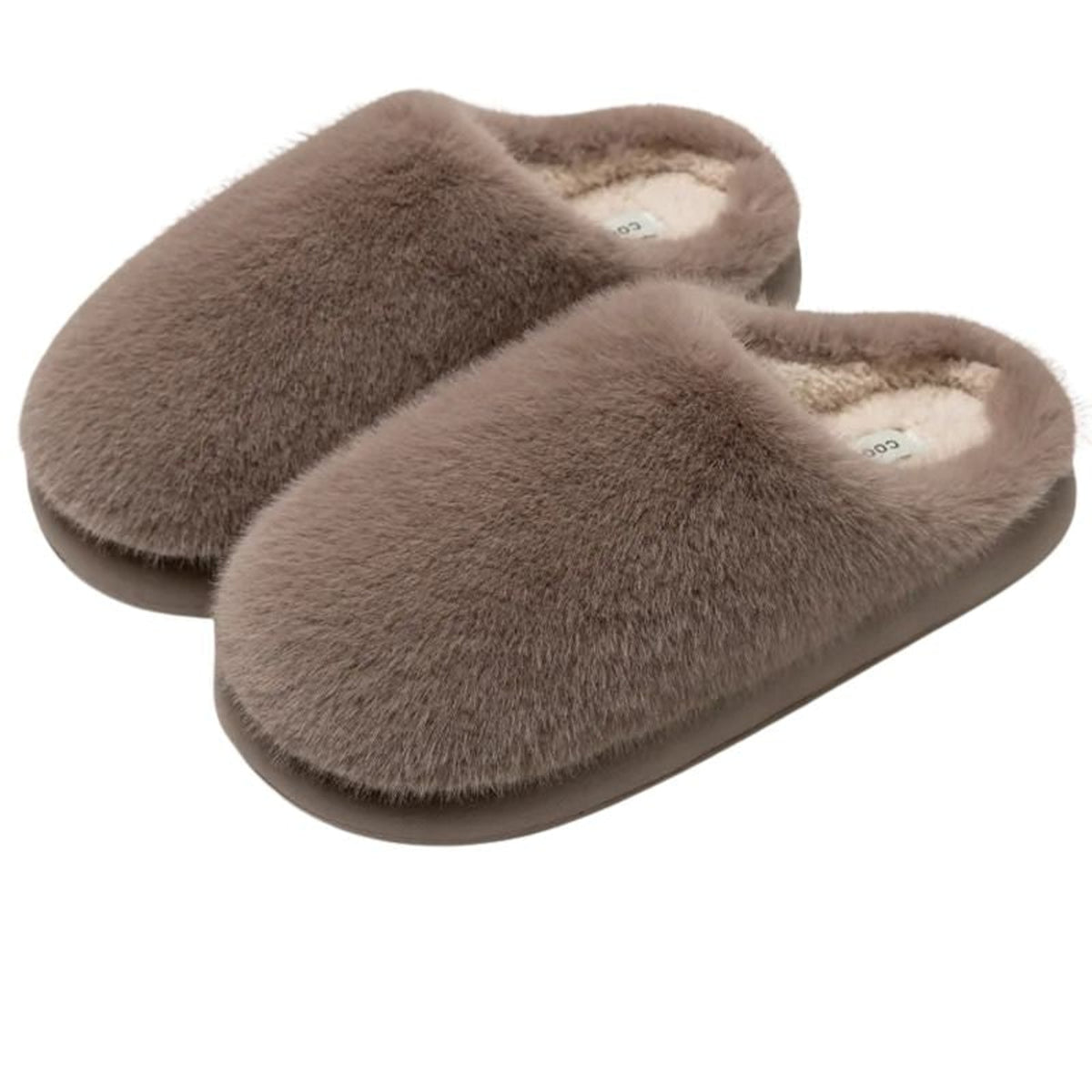 Indoor Slippers with Comfortable Plush Mule and Non-Slip Sole - Image 1