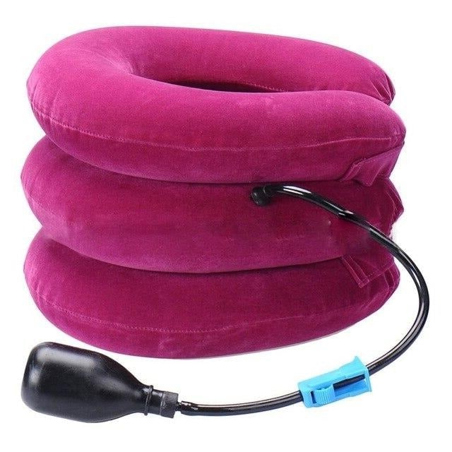 Inflatable Neck Traction Collar Three Layers Cervical Pillow - Image 1