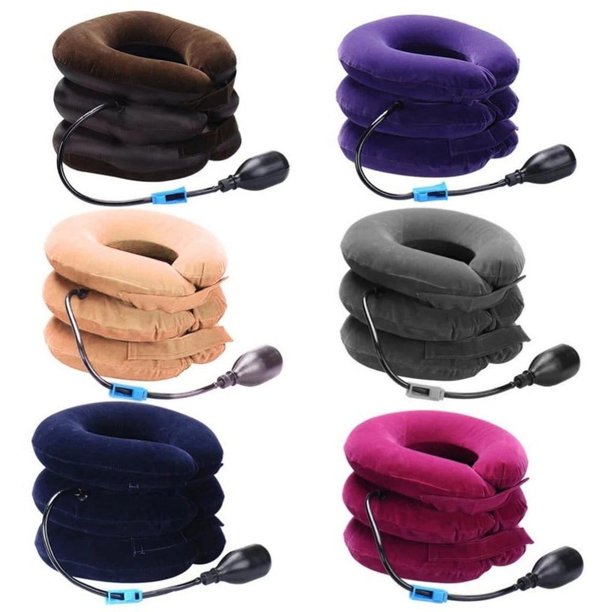 Inflatable Neck Traction Collar Three Layers Cervical Pillow - Image 6