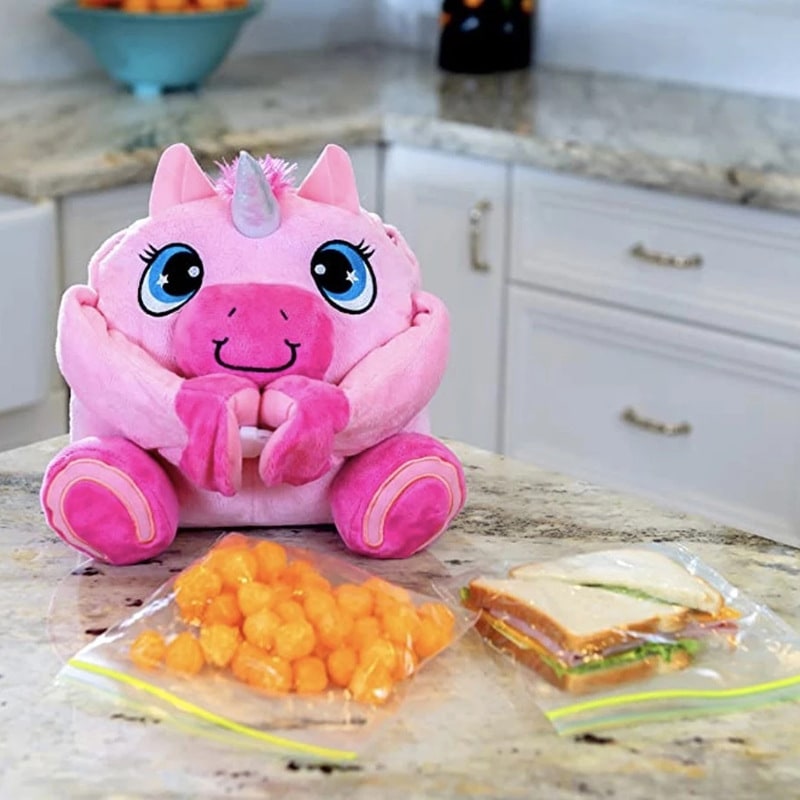 Insulated Lunch Bag Childrens Plush Animal Machine Washable - Image 8