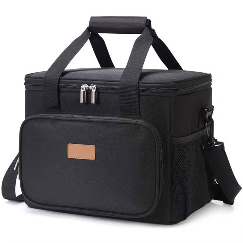 Insulated Lunch Bag Cooler Bag Soft Sided Storage Bag Strap - Image 6