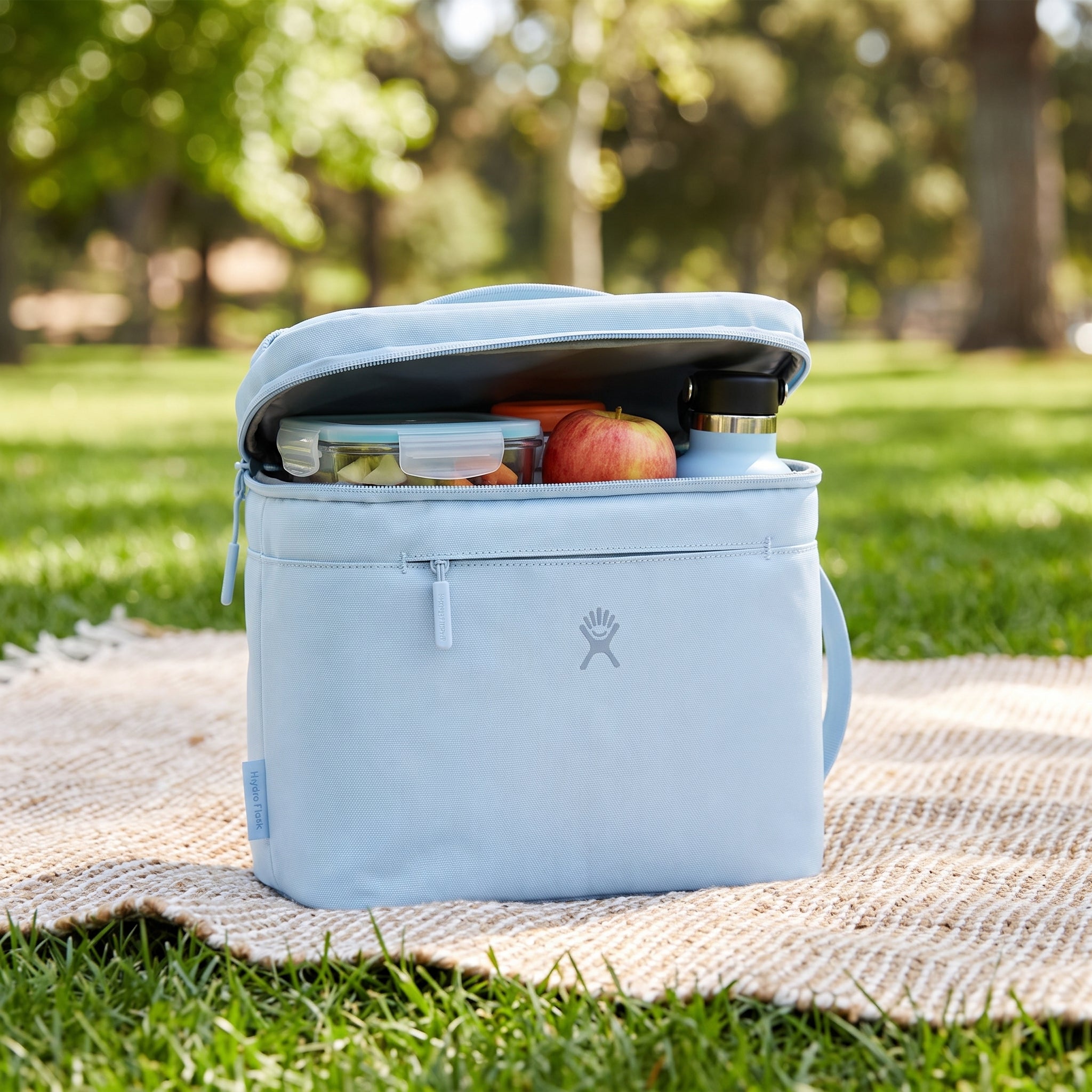 Lunch Bag Insulated for Work Cooler Light Blue Soft Sided - hero