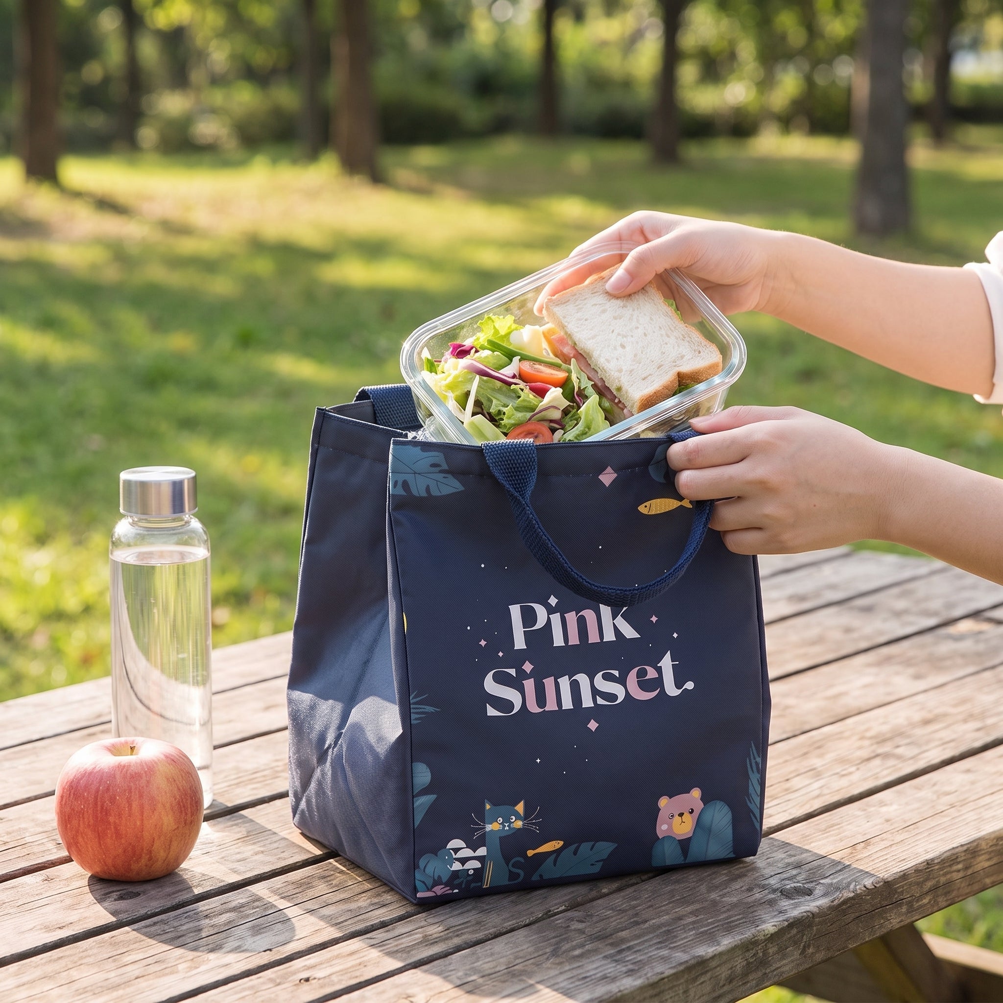 Lunch Bag Insulated Cooler for Work Soft-Sided Fabric Design - Image 11