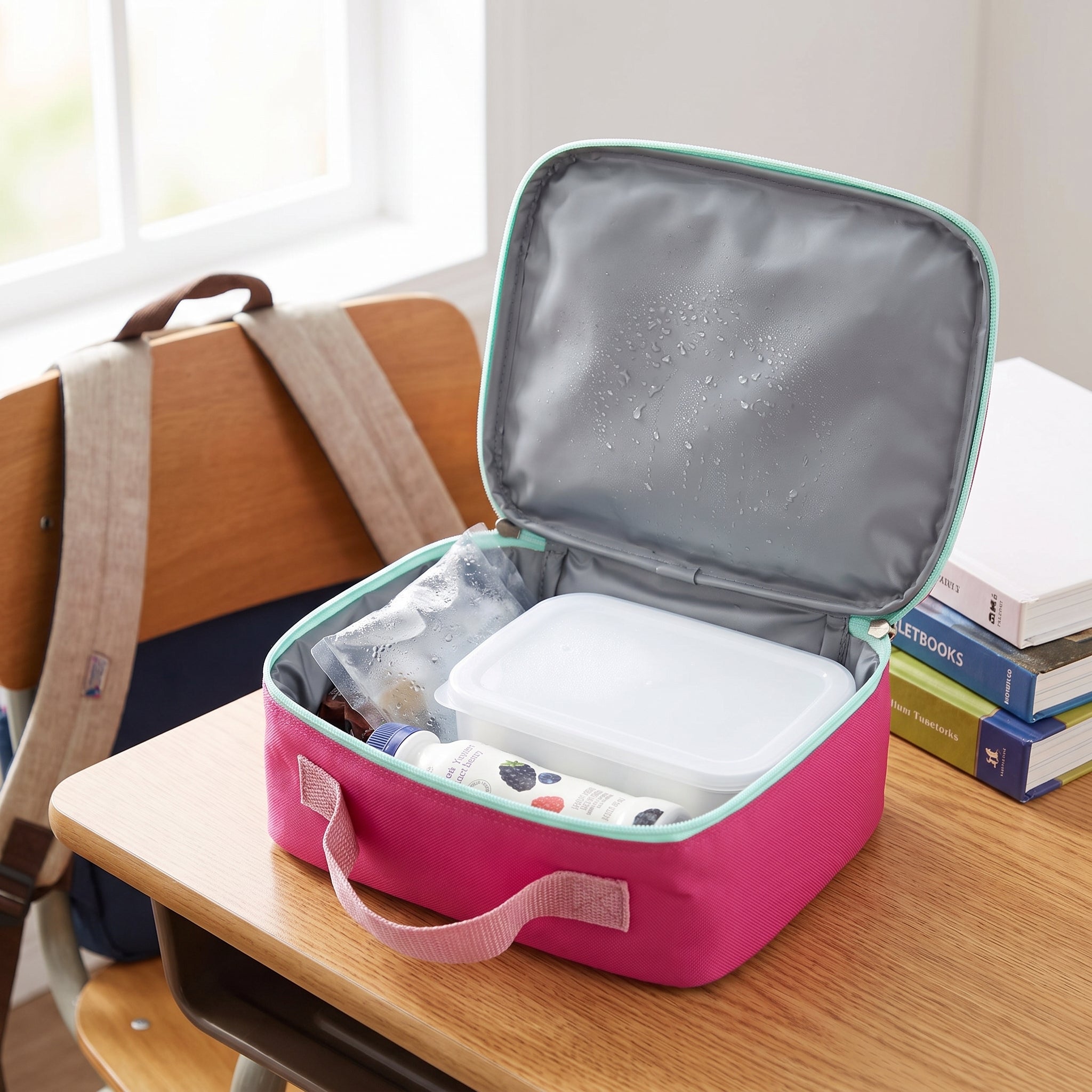 Lunch Bag Insulated for Work Cooler Set Reinforced Handle - in-use