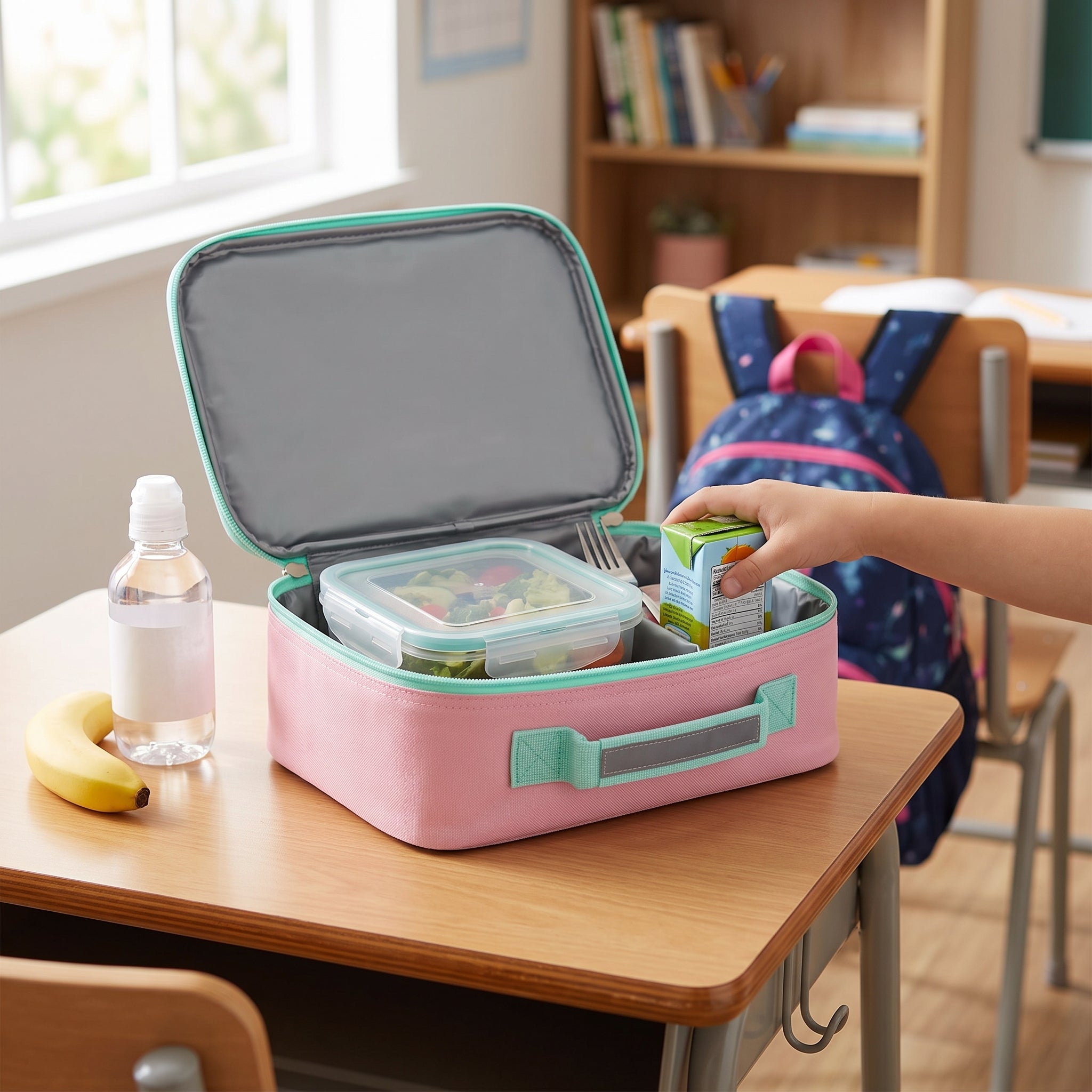 Lunch Bag Insulated for Work Cooler Set Reinforced Handle - in-use
