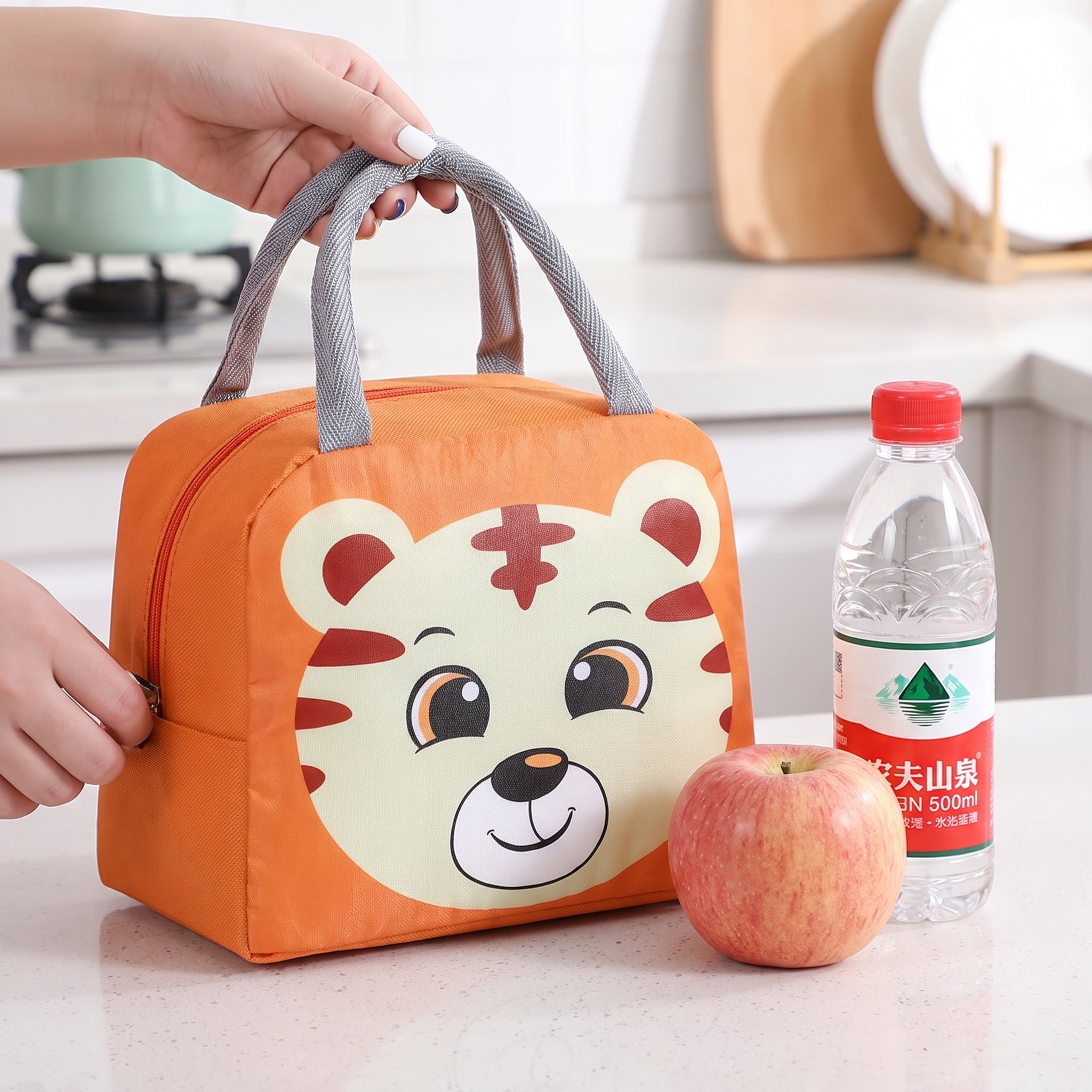 Lunch Bag Insulated Cooler Cartoon Food Storage - scale