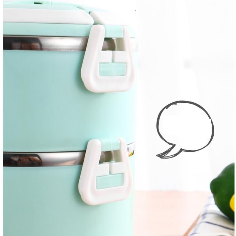 Insulated Lunch Box Bento Food Storage Container Multi-Tiered - Image 1