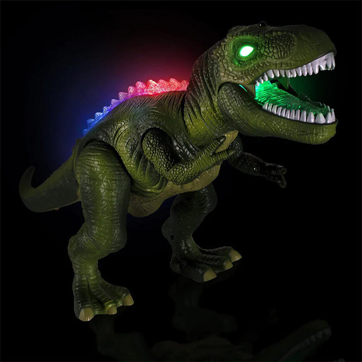 Interactive Dinosaur Toy With Remote Control Walking Action Roaring Sounds & LED Light Effects - Image 5