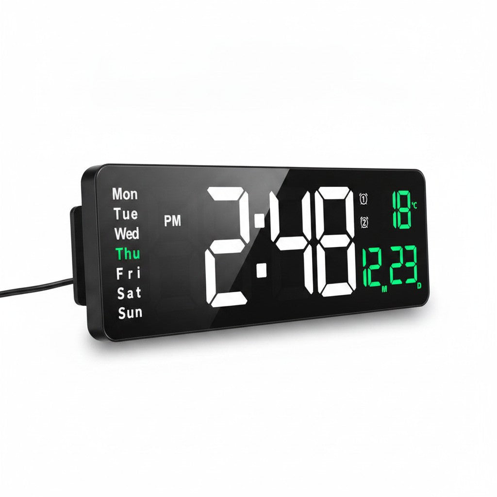 jumbo led wall clock product photo on white background