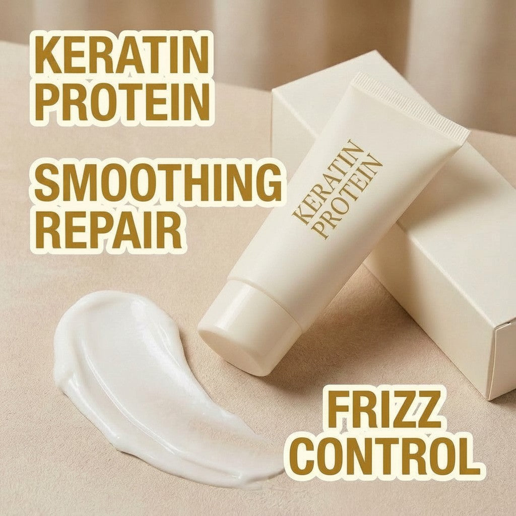keratin hair treatment cream texture and key ingredients