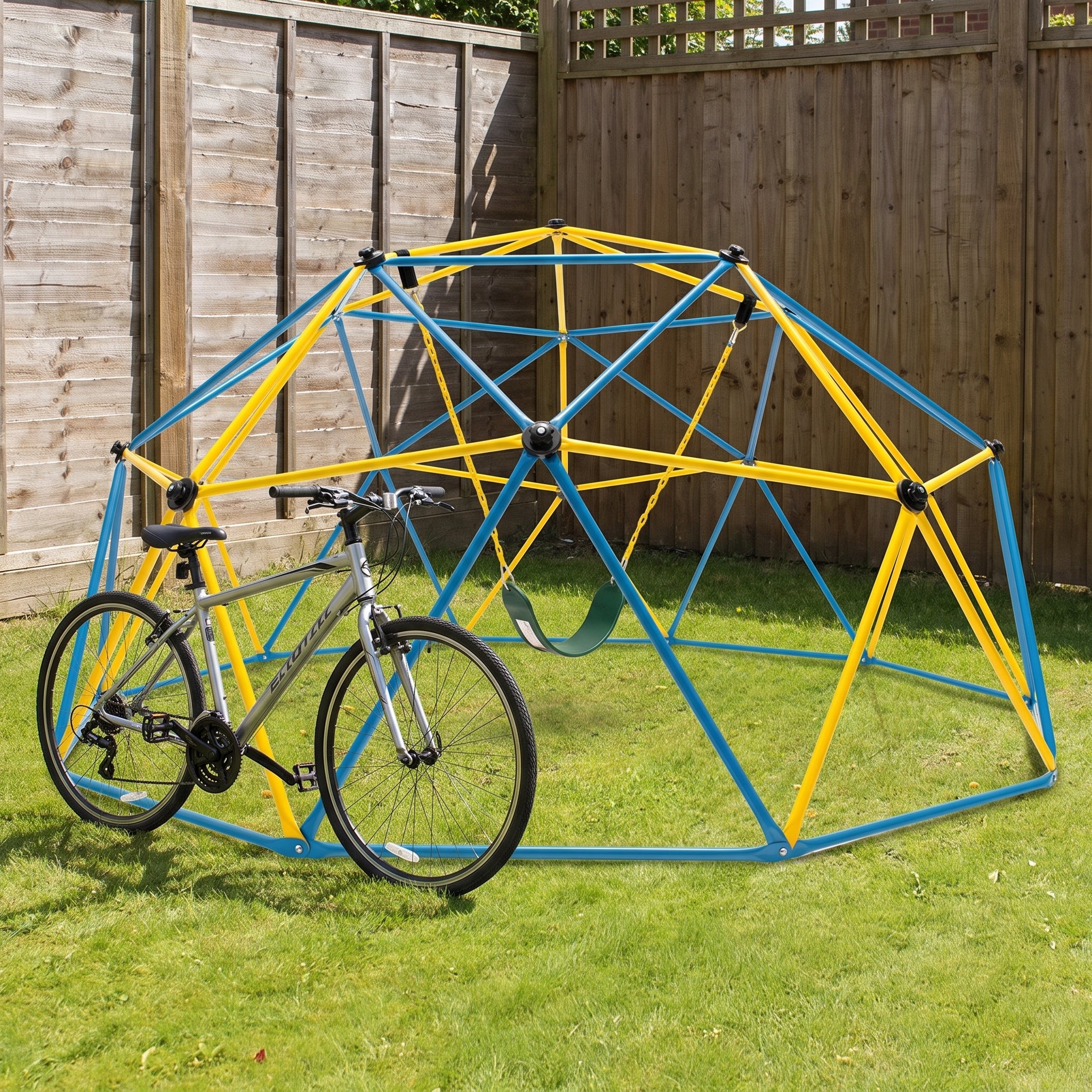 Geometric Dome Climber Climbing Backyard Jungle Gym Swing - scale
