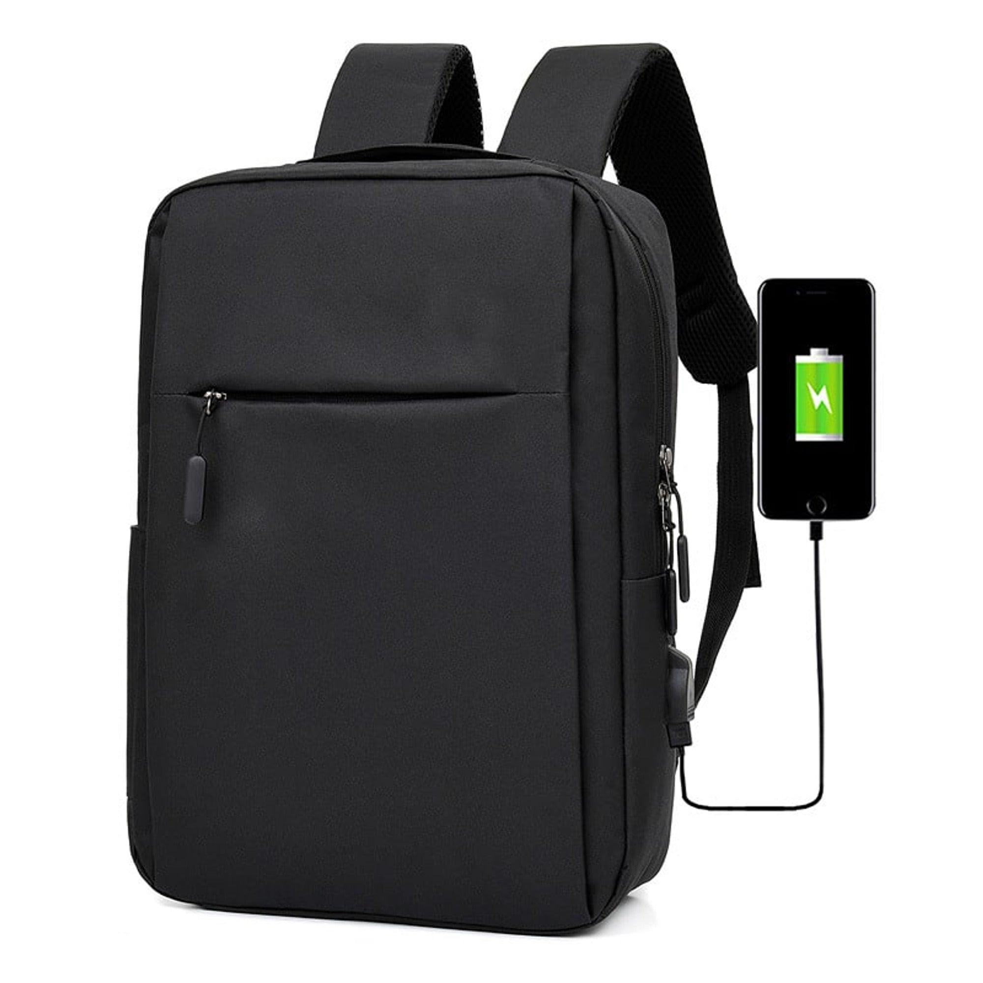 Laptop Bag Business Backpack Large Capacity USB Port Leisure Travel - Image 2