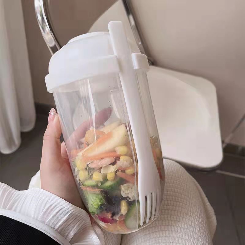 Leakproof Salad Cup with Fork - Image 1