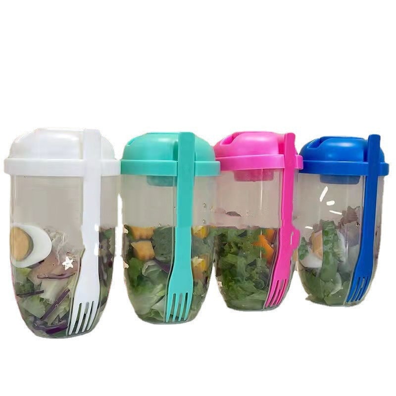 Leakproof Salad Cup with Fork - Image 3