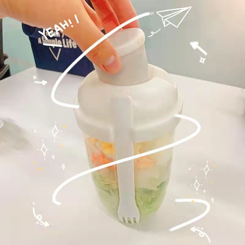 Leakproof Salad Cup with Fork - Image 5