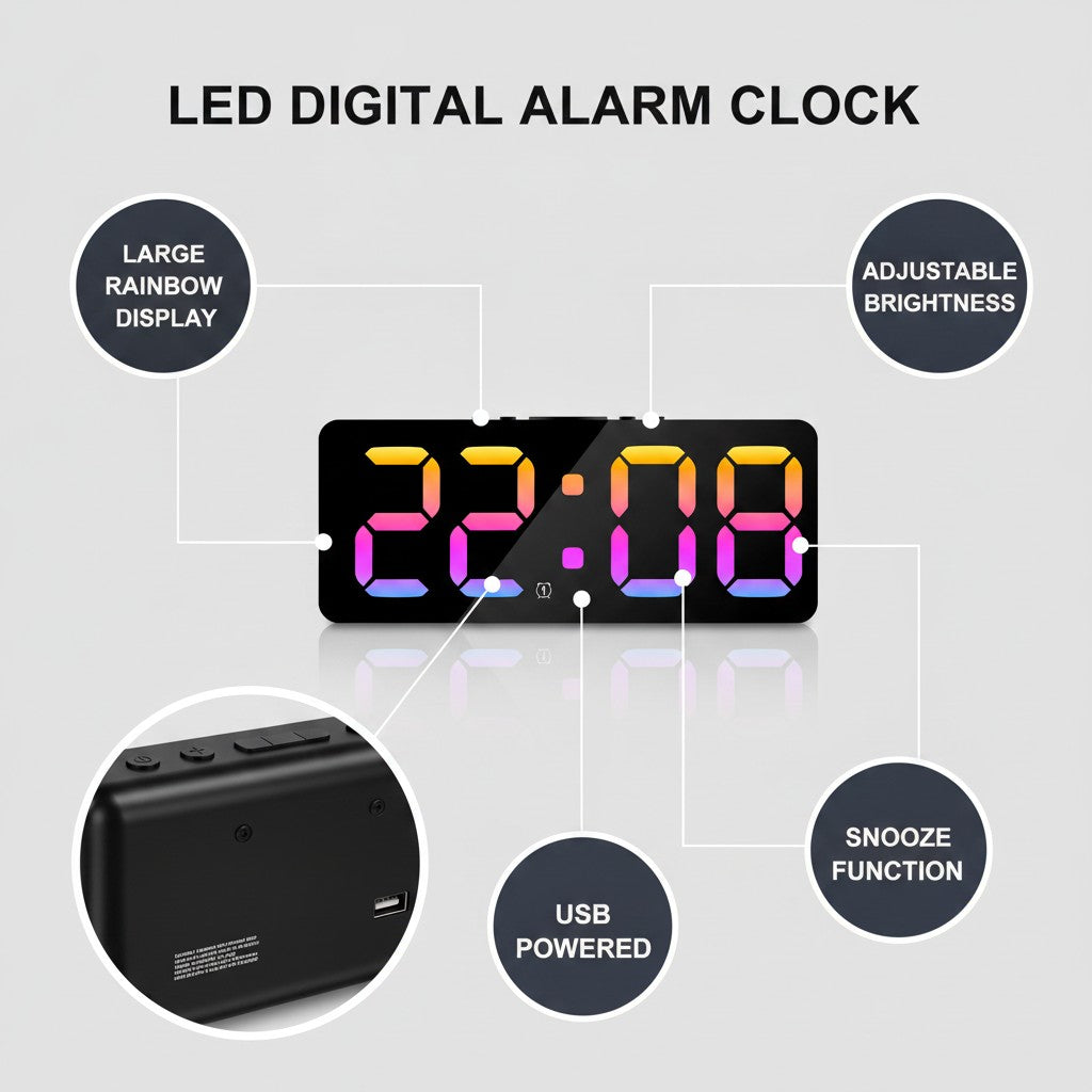 Wake up to time you can read at a glance