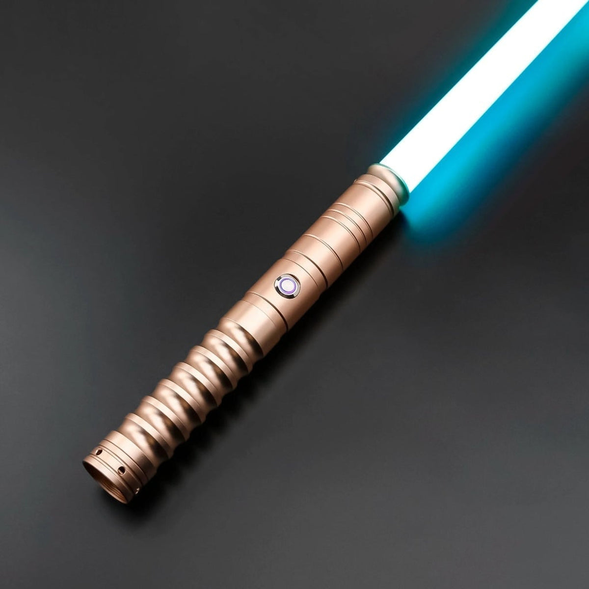 Light-Up Lightsaber For Halloween Party Toy Sword With Glowing RGB LED Blade And Ribbed Grip Handle - Image 5