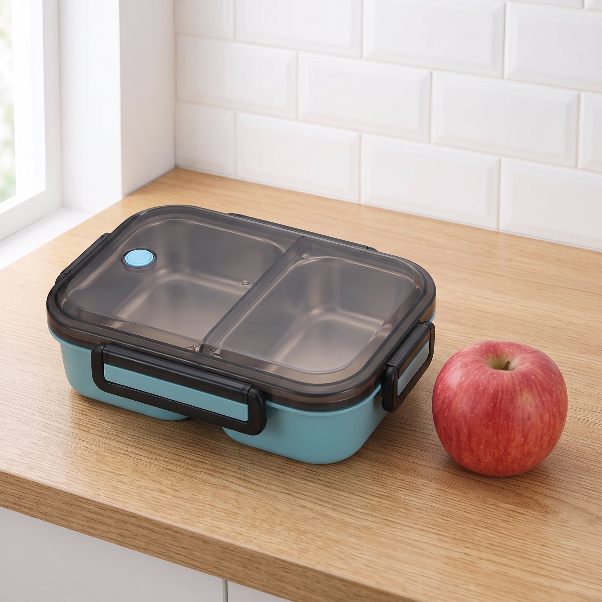 Insulated Lunch Box Bento Leak Proof Compartment 1000ml - scale