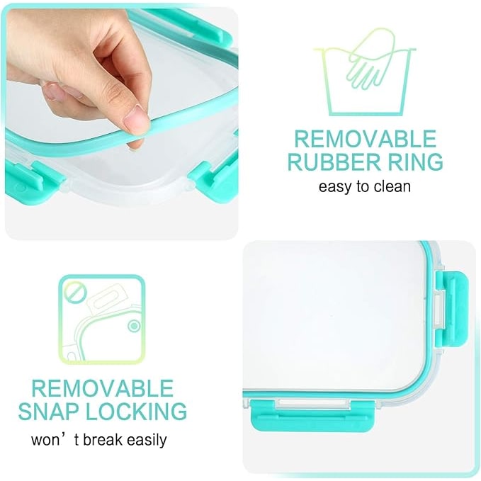 Meal Prep Containers Glass Food Microwave Safe Glass - Image 3