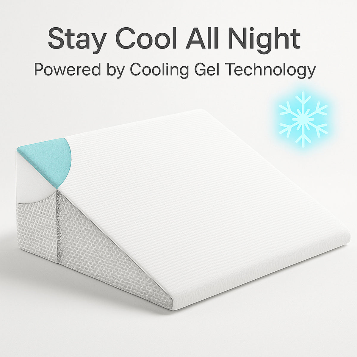 Memory Foam Wedge Pillow With Removable Washable Cover - Image 8