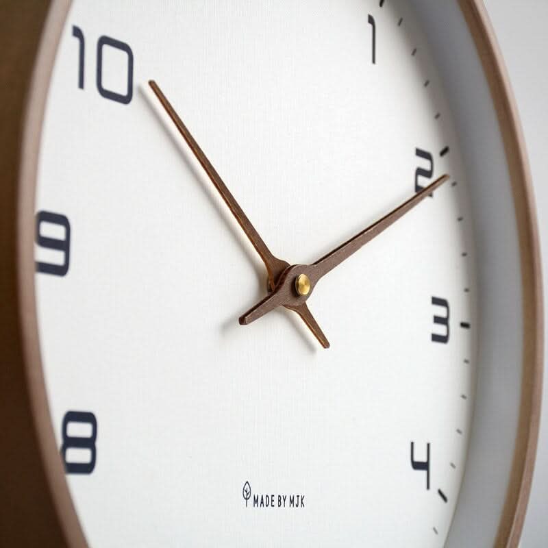 Modern Wall Clock Minimalist Wall Clock Silent Decorative Wood Frame - Image 5