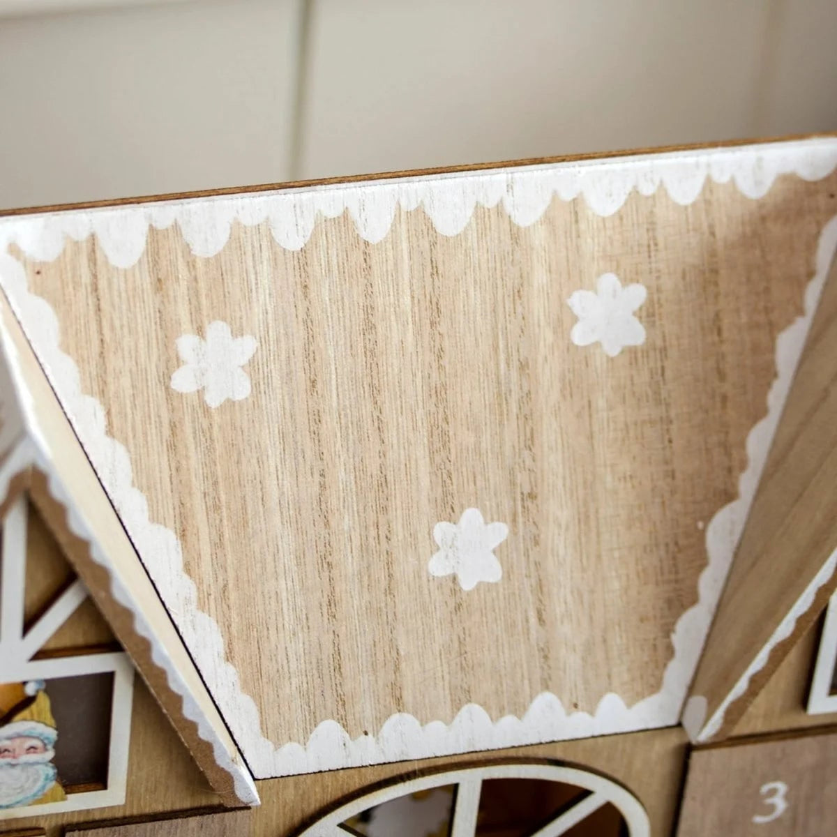 Natural LED Christmas Advent Calendar With 24 Compartments - Image 5