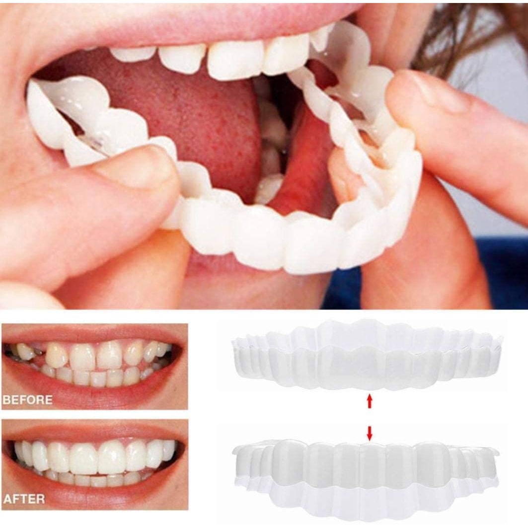 on Veneers Clip on Veneers Teeth Cover Temporary Smile White - Image 9