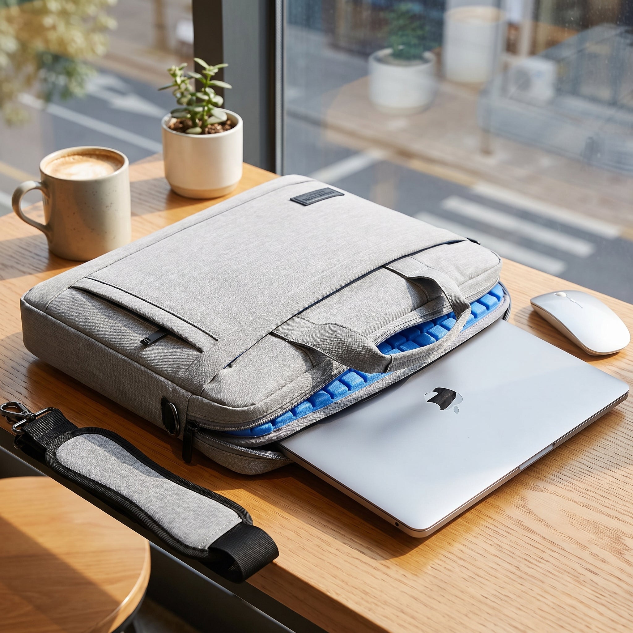 Laptop Bag Messenger Shoulder Strap Padded - Image 5