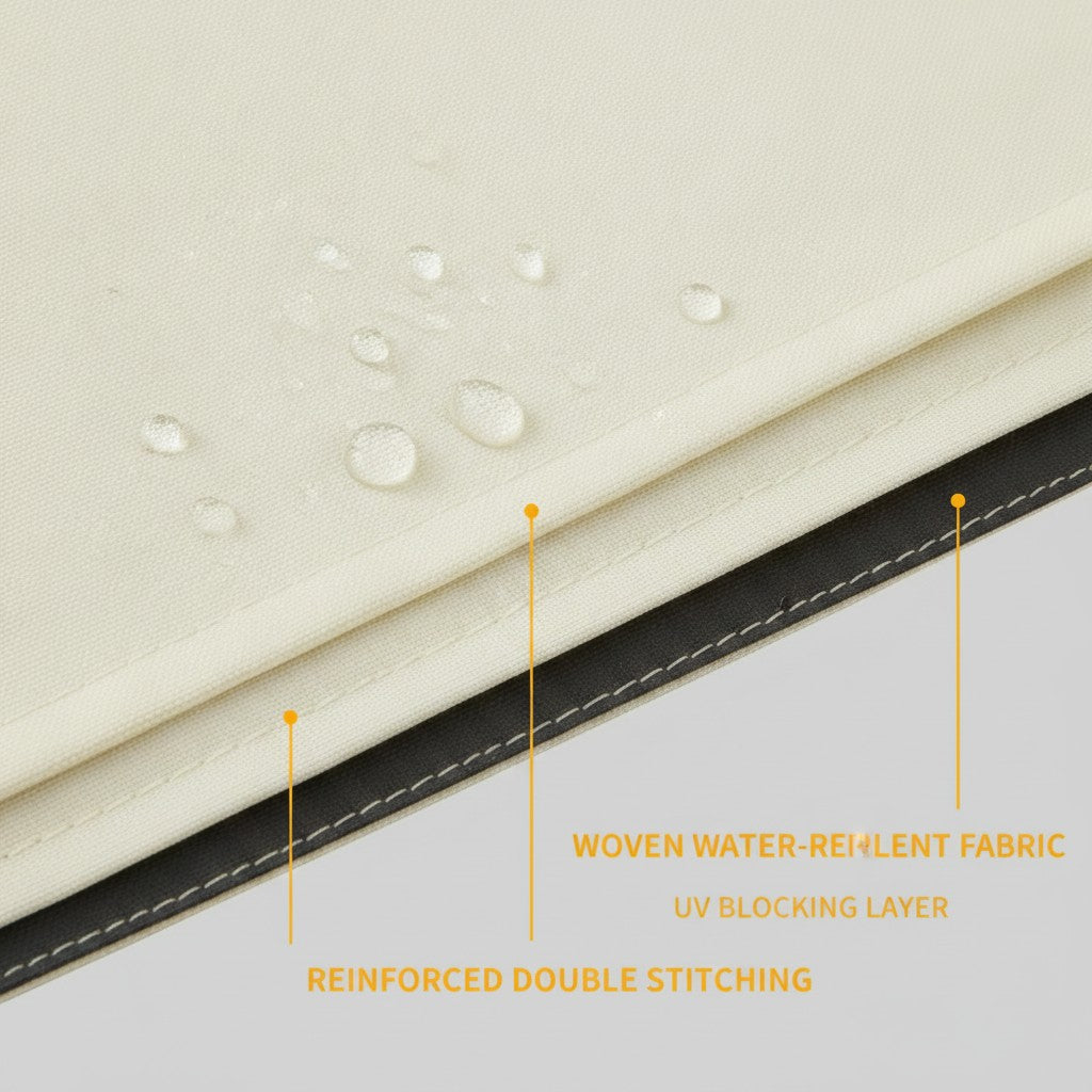 umbrella replacement canopy close-up construction and materials