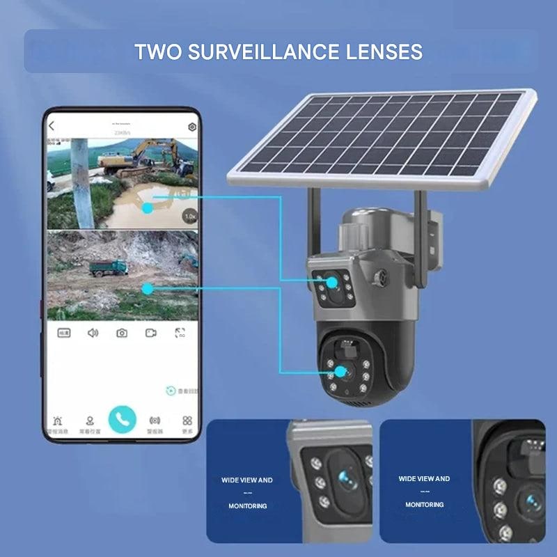 Outdoor Security Camera Solar Powered Ptz Two Way Audio Dark Grey - Image 12